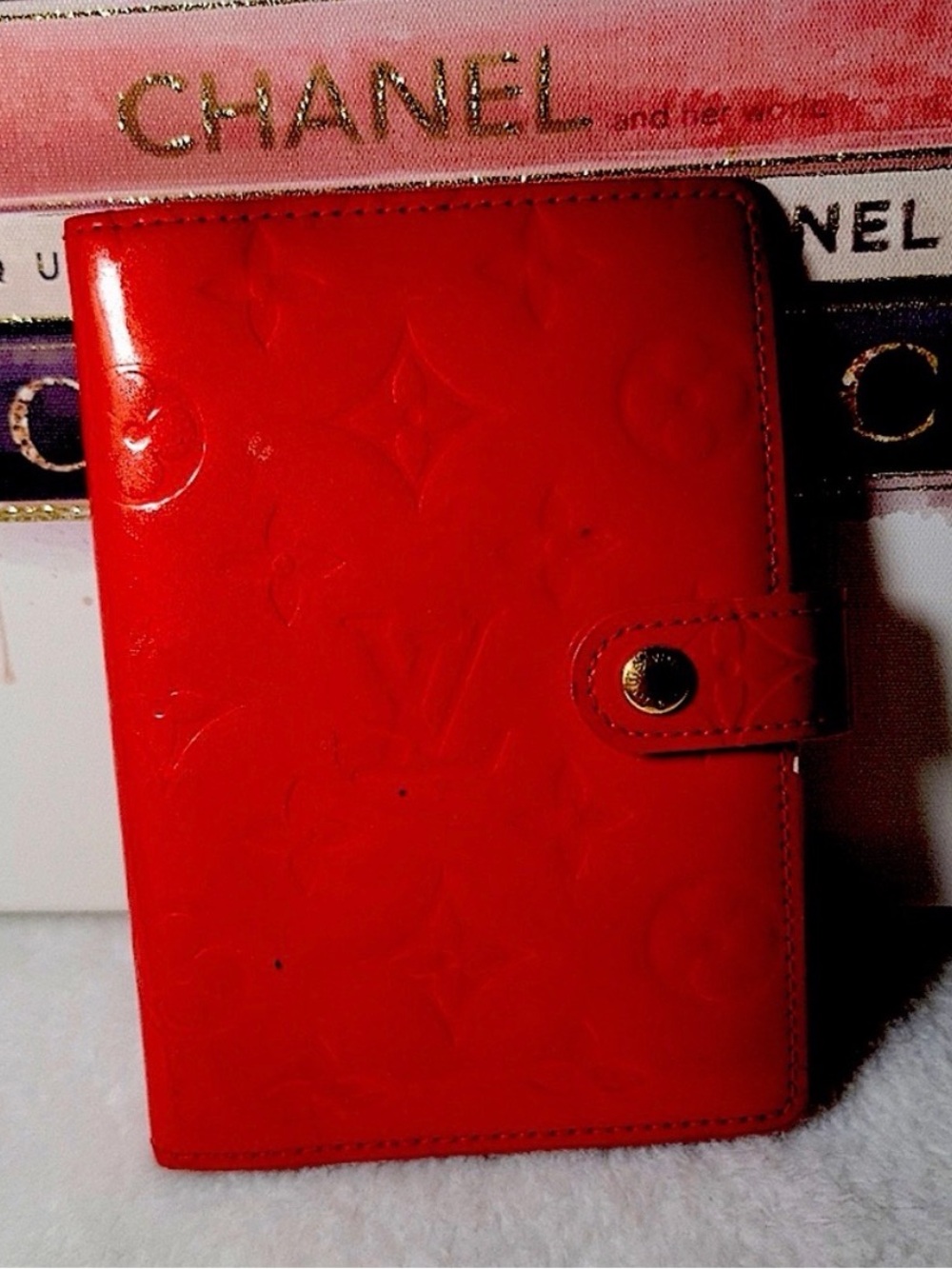 LV Red Patent Monogram Agenda/Planner